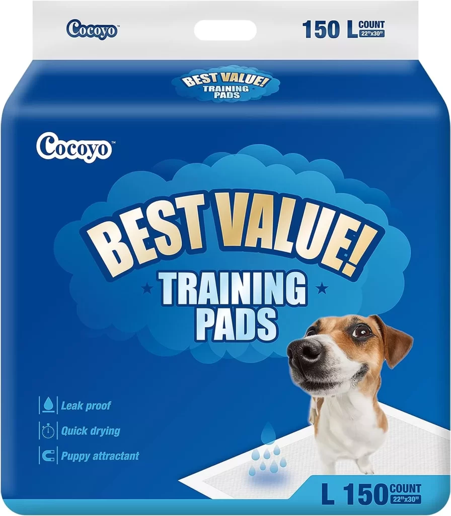 COCOYO Best Value Training Pads, 22X30 L, 150 Count,White