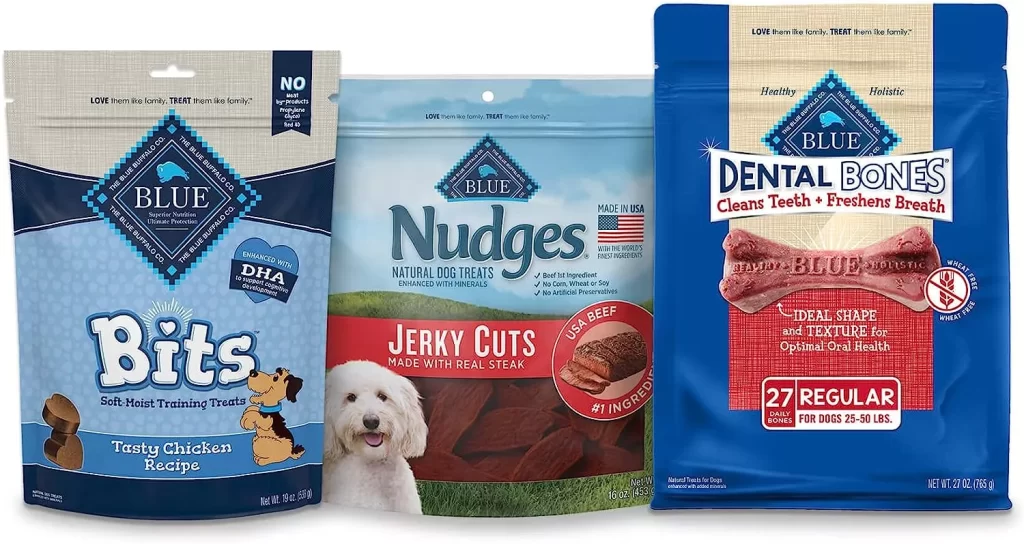  Blue Buffalo Dog Treats Variety Bundle 