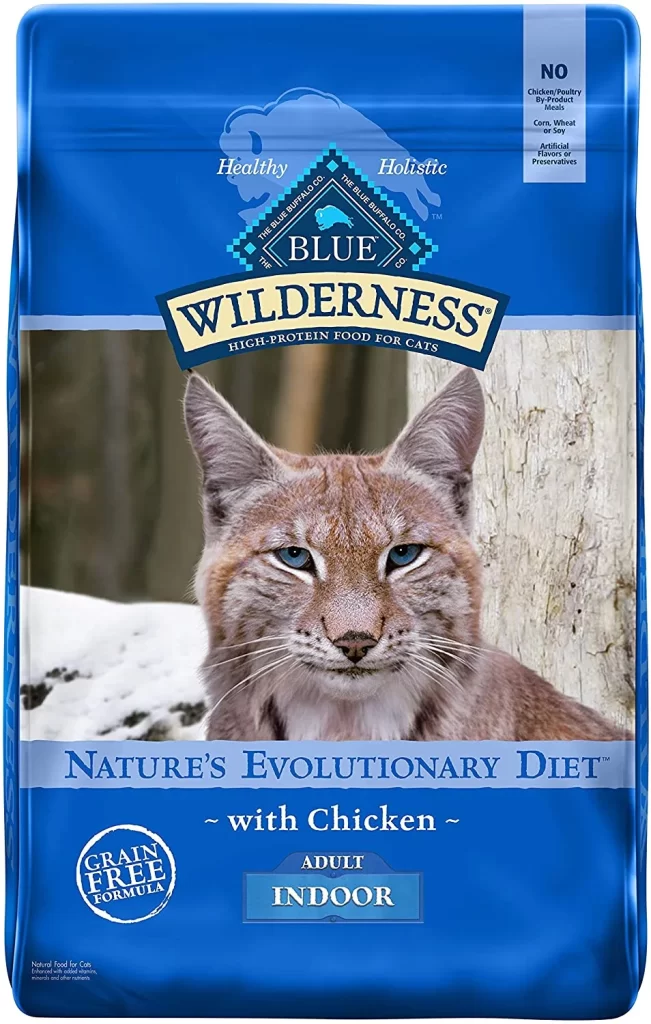 Blue Buffalo Wilderness High Protein, Natural Adult Indoor Dry Cat Food, Chicken 11-lb